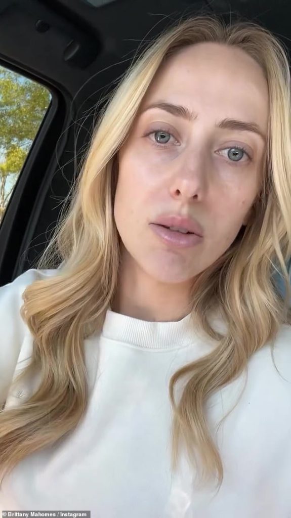 Brittany Mahomes, friend of Taylor Swift, opens up about her skin struggles in candid makeup-free photos