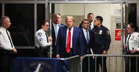 Trump Appeals to a Mass Audience as Trial Approaches