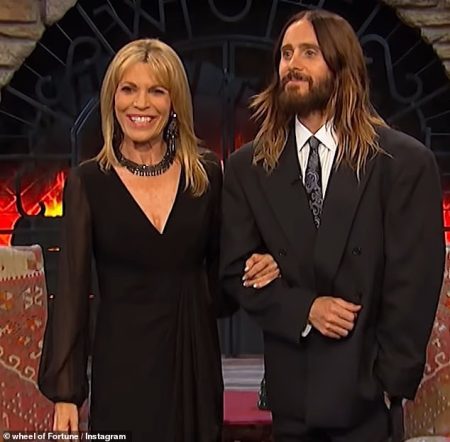 Jared Leto, 52, plays tricks on Wheel Of Fortune contestants in April Fool’s Day episode replacing Pat Sajak, 77… and Vanna White is all in on the fun!