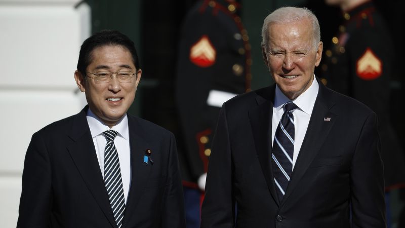 Biden to welcome Japanese PM Kishida next week for official visit in joint effort to deter China