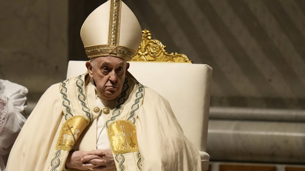 The Pope Leads Easter Vigil and Delivers Homily after Unexpected Absence from Good Friday Service