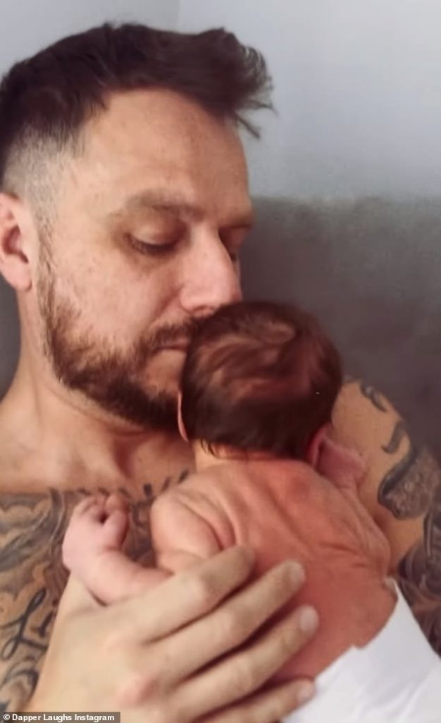 Dapper Laughs and wife Shelley joyfully welcome their third daughter: Celebrity Big Brother star reveals newborn’s unique name and shares heartwarming video as he expresses his emotions