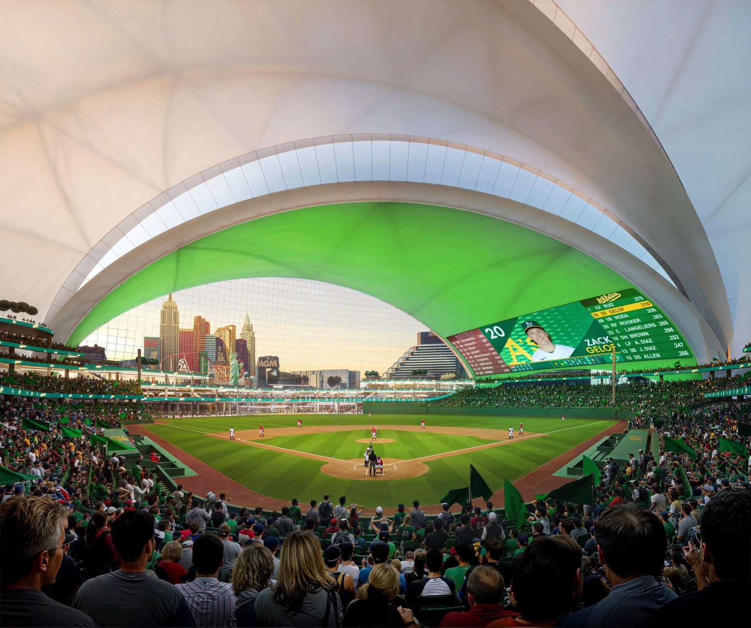 Report: A’s enlist investment firm to secure extra $500M for Vegas stadium