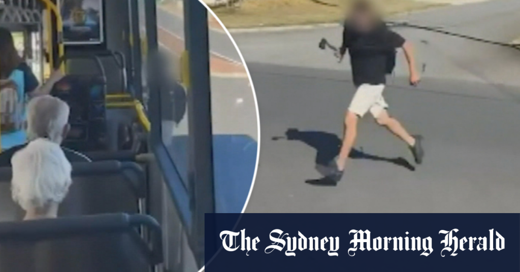 Commuters in Perth express fear after man allegedly attacks bus with axe