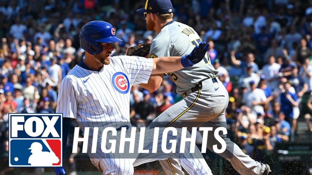 Highlights of Brewers vs. Cubs Game Broadcasted by MLB on FOX