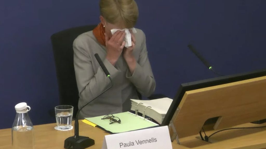 Ex-UK Post Office chief executive collapses during inquiry into scandal resulting in the wrongful conviction of hundreds