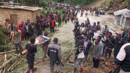 Rescue operations underway for more than 100 feared dead in landslide in remote Papua New Guinea area