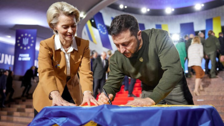 After a decade of war, Ukraine moves one step closer to joining the European Union
