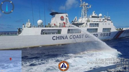 Philippine forces successfully navigate disputed shoal for the first time since agreement with China