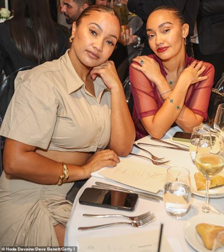 Leigh-Anne Pinnock and her sister Sairah stun in stylish co-ords during a glamorous night out in London