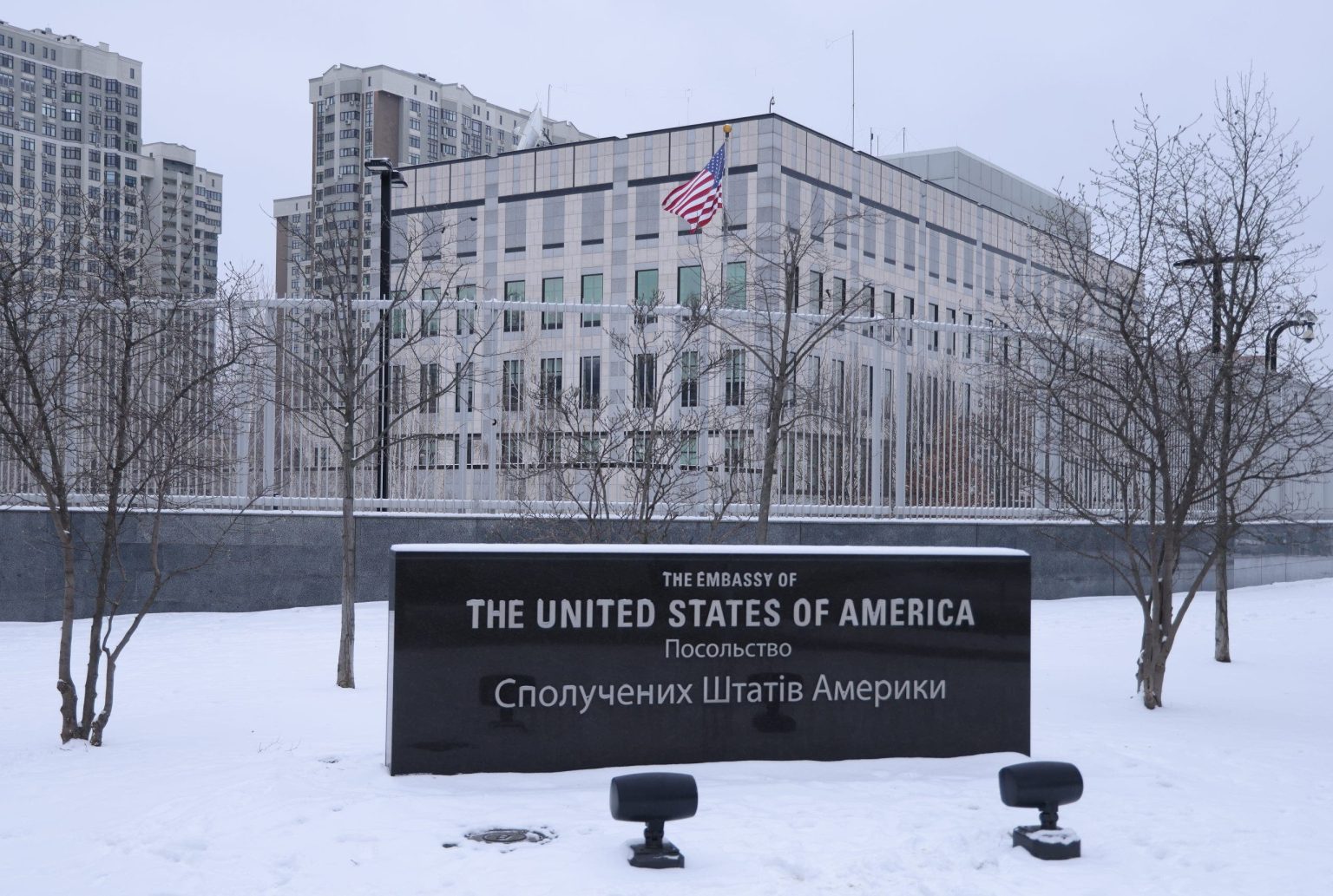 rewrite this title US Embassy in Kyiv closed as 'potential significant air attack' looms
