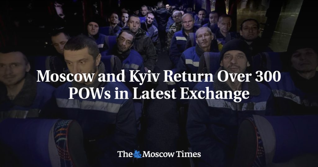 Latest Exchange Results in Moscow and Kyiv Returning Over 300 Prisoners of War