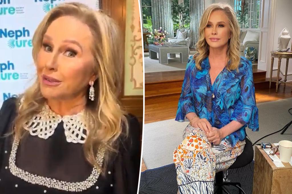 rewrite this title
Kathy Hilton confesses she keeps explicit photos of herself locked in a bank vault