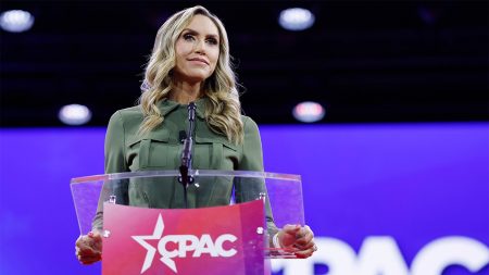 rewrite this title Lara Trump announces she is stepping down as RNC co-chair amidst talk she may be up for Florida Senate seat