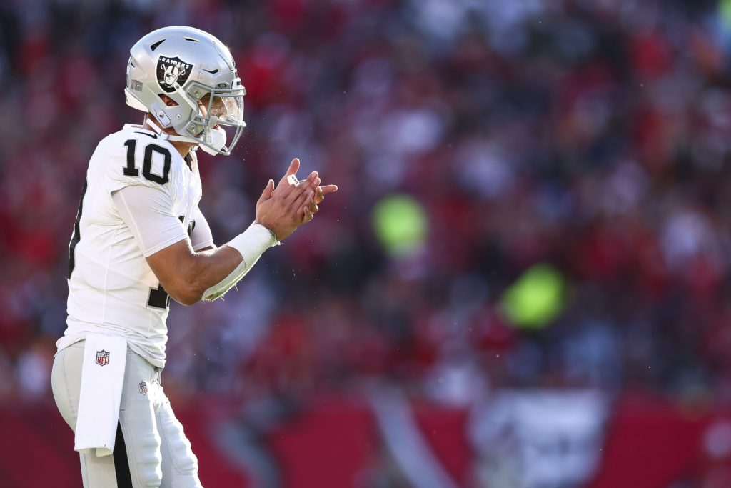 rewrite this title Raiders QB Desmond Ridder Expected to Start vs Falcons