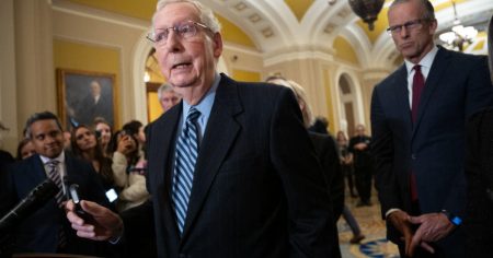 rewrite this title McConnell suffers fall on Capitol Hill, prompting medical treatment