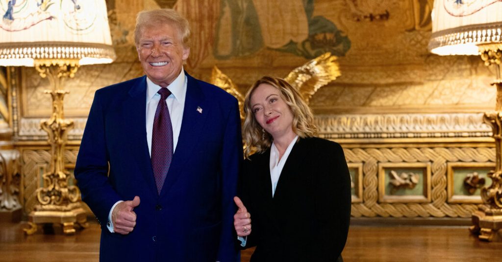 Italian Prime Minister Visits President Trump at Mar-a-Lago