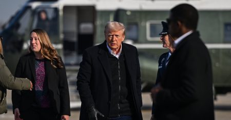 rewrite this title Trump’s Freezing Spree, and an ‘Invisible Threat’ in L.A.