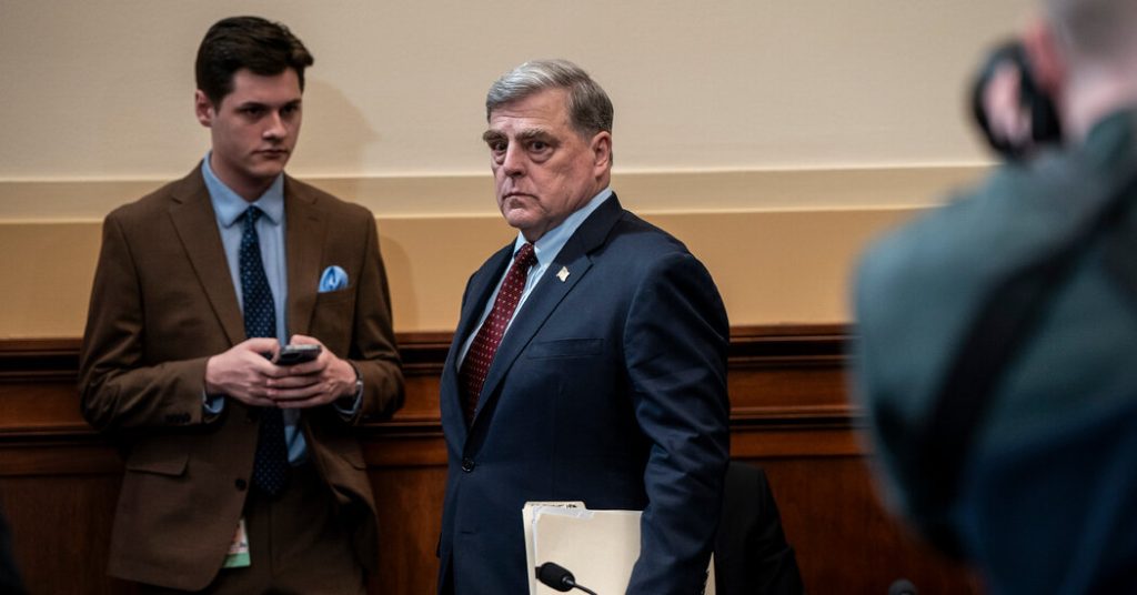 rewrite this title Pentagon Removes General Milley’s Security Detail and Revokes His Clearance