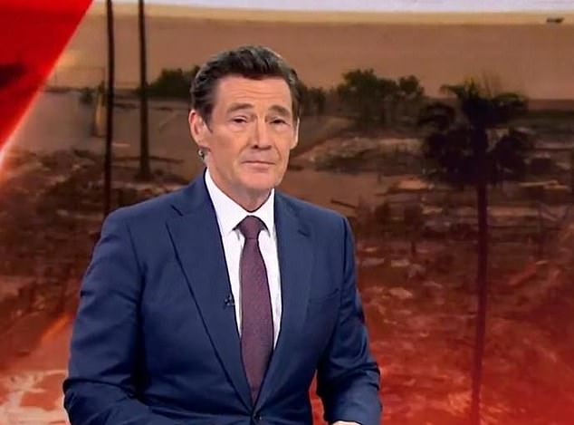 rewrite this title Channel Seven star breaks down live on-air over the deadly LA wildfires as his former neighbourhood Pacific Palisades is destroyed: ‘It’s hard not to get emotional’