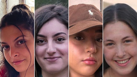 rewrite this title Hamas releases 4 female hostages as part of Israel ceasefire deal