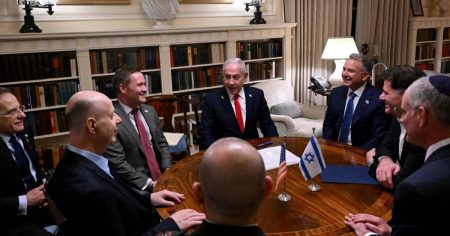 rewrite this title President Trump to meet with Israeli Prime Minister Benjamin Netanyahu