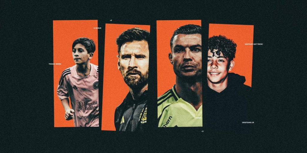 rewrite this title How Cristiano Ronaldo and Lionel Messi’s sons became pawns in viral betting ploy gone awry