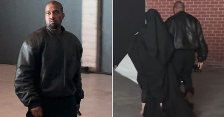 rewrite this title Bianca Censori covers up for a change after Kanye West’s disturbing comments about new movie