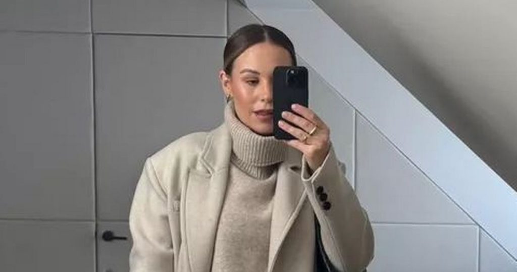 rewrite this title Kate Ferdinand’s cream wool coat is the perfect transitional jacket for spring