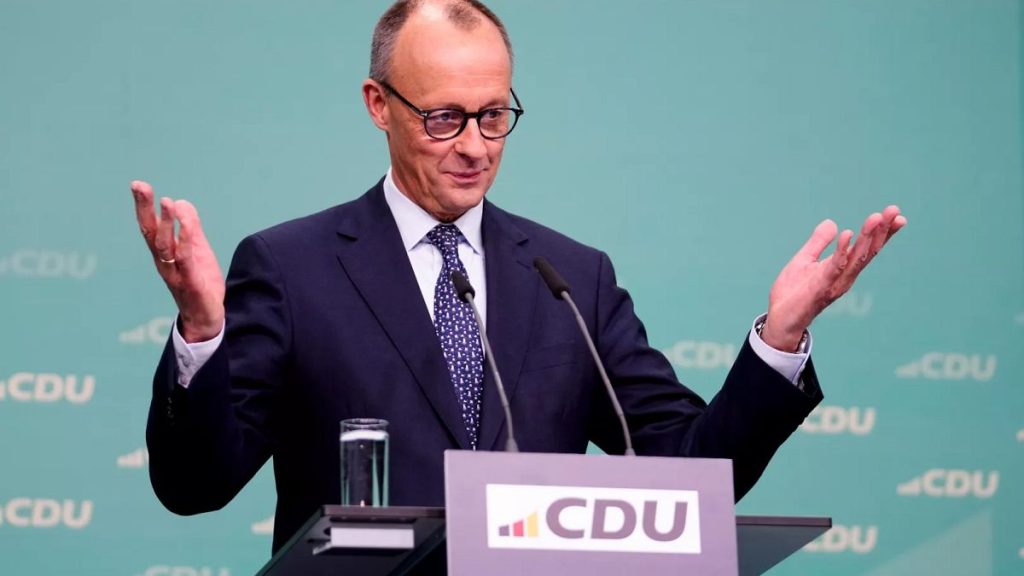 rewrite this title Merz: German government coalition talks between CDU and SPD to begin