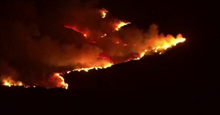 rewrite this title Officials say Palisades and Eaton wildfires are 100% contained
