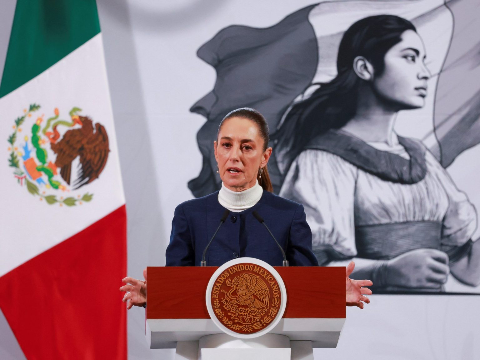 rewrite this title Mexico’s president details call with Trump that paused tariffs