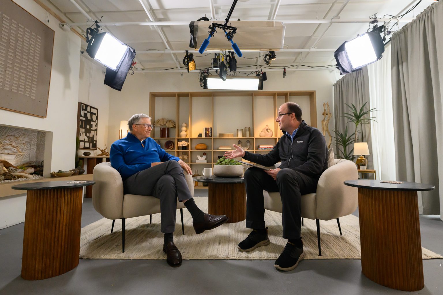 rewrite this title Bill Gates on his early years, key influences, and outlook on the world today