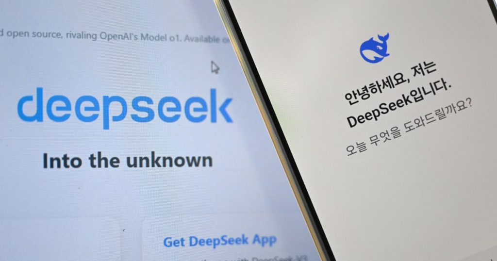 rewrite this title South Korea suspends new downloads of DeepSeek, citing privacy concerns