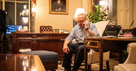 rewrite this title Overnight ‘Vote-a-Rama’ in the Senate Frames a Contentious Budget Debate