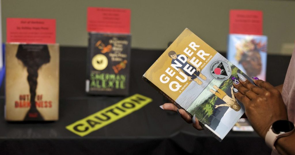 rewrite this title More than half of books banned last year featured LGBTQ characters or people of color, report finds