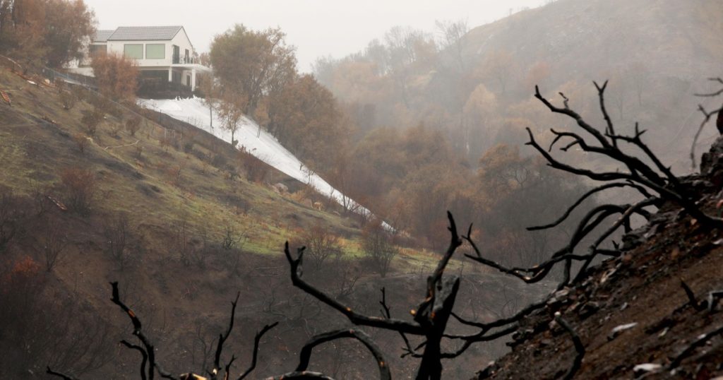 rewrite this title Powerful storm triggers mudslides, evacuations and warnings in L.A.