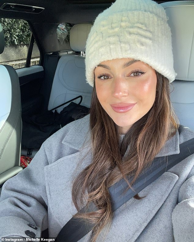 rewrite this title Pregnant Michelle Keegan enjoys stunning surprise ‘baby shower’ with her Northern friends in Cheshire as she prepares for the arrival of her first child with husband Mark Wright