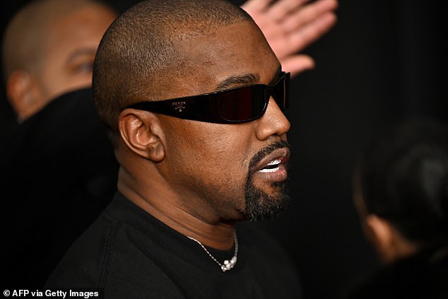 rewrite this title Kanye West risks the wrath of ex Kim Kardashian by taking a swipe at one of Nike’s new designs just as she announces NikeSkims brand