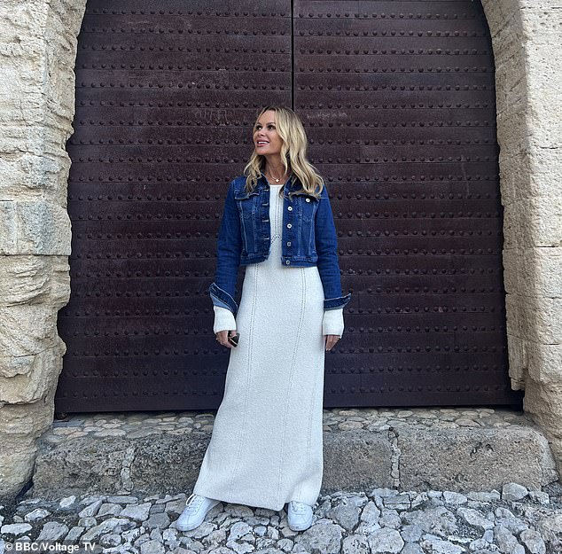 rewrite this title Amanda Holden risks the wrath of BBC bosses after claiming she took 28 flights during making of her show – weeks after the corporation unveiled its Climate Transition Plan