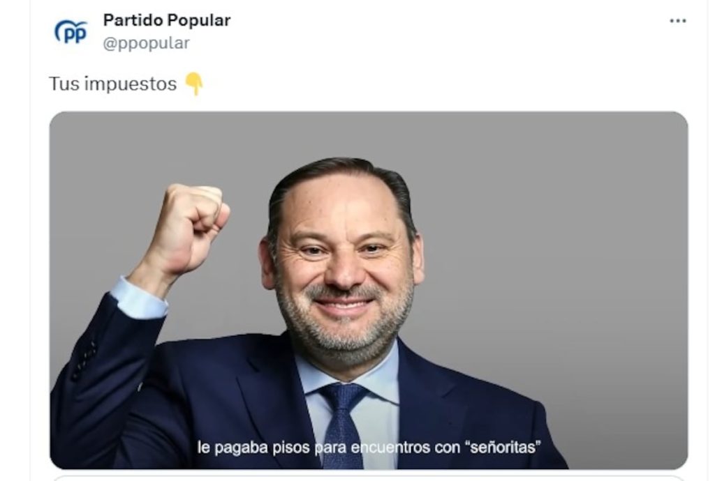 rewrite this title in english El PP endurece la batalla en redes sociales y utiliza la IA para atacar al Gobierno con noticias desmentidas