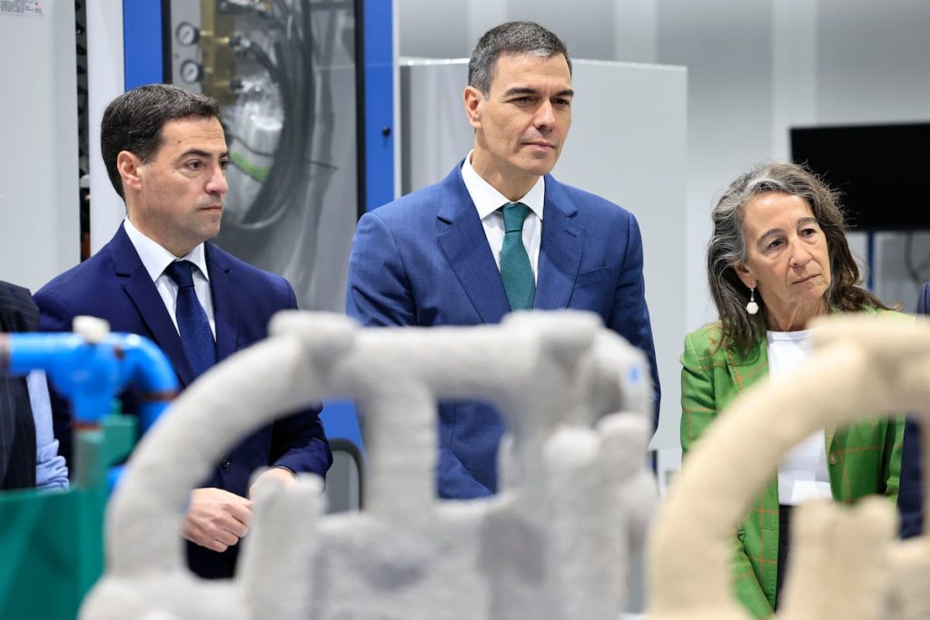 rewrite this title in english Sánchez contesta a Trump: “Vamos a plantar cara a quienes nos ataquen con aranceles y amenazas veladas a nuestra soberanía”