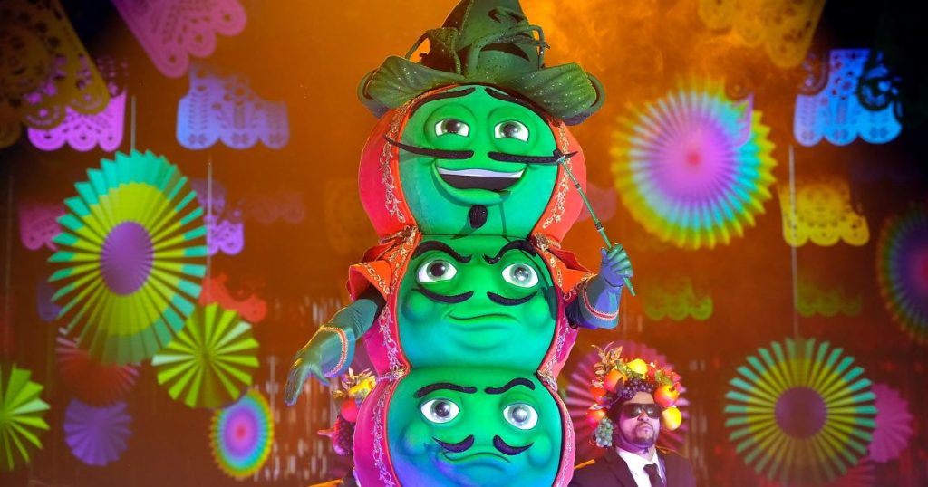 rewrite this title How Fuzzy Peas’ Athletic Past Prepared Him for ‘The Masked Singer’: ‘I Was in My Element’
