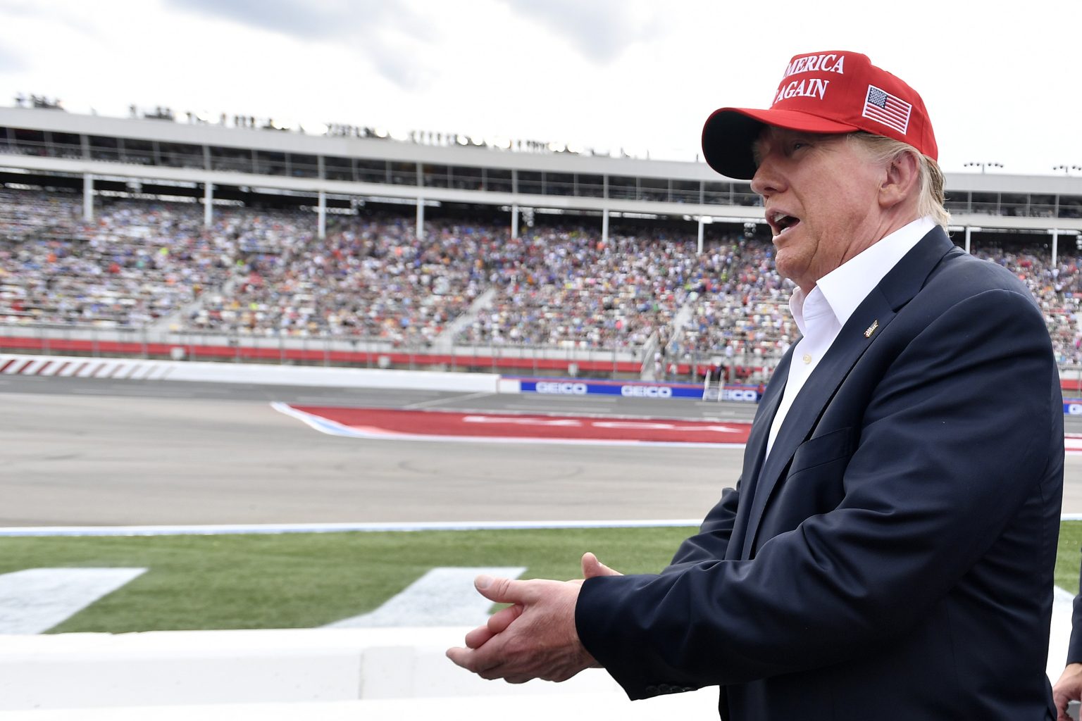 rewrite this title Donald Trump’s Expected Daytona 500 Appearance Raises Concerns With Fans