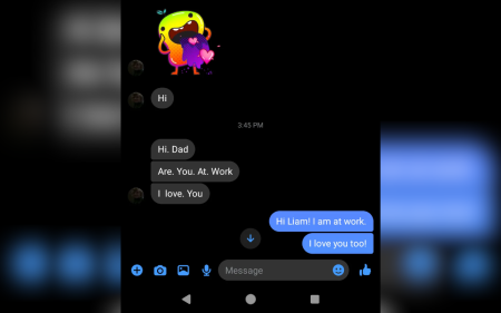 rewrite this title Dad Getting Divorced Comes Up With Novel Way To Chat to His Kids—’Love You’