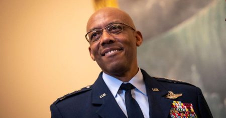 rewrite this title Trump fires Gen. Charles Q. Brown as chair of the Joint Chiefs of Staff, other senior officers