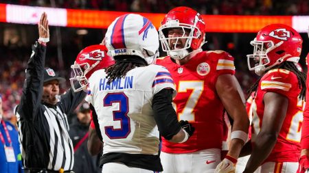 rewrite this title Travis Kelce fined for taunting Bills on Patrick Mahomes touchdown after not being penalized during game