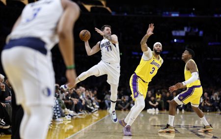 rewrite this title Mavericks GM Offers Strange Explanation For Luka Doncic, Anthony Davis Trade With Lakers