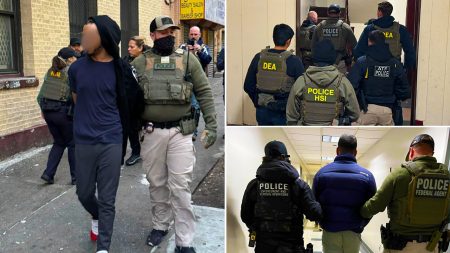 rewrite this title ICE crackdown sees 7,400 illegal migrants arrested in 9 days