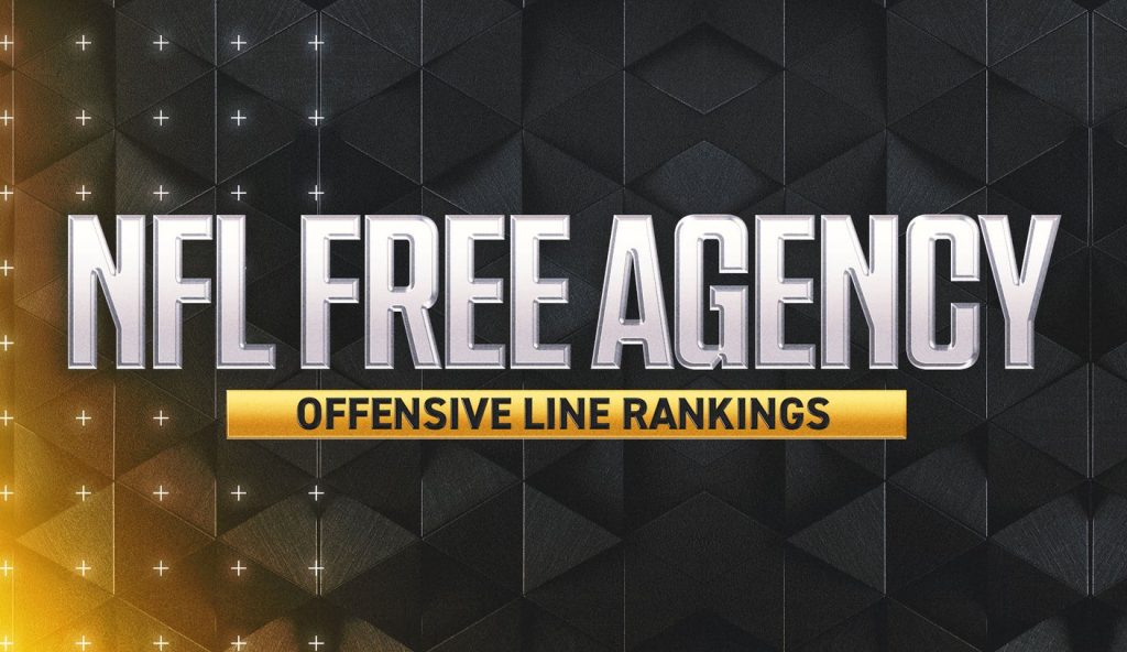 rewrite this title Top 10 2025 NFL free-agent offensive linemen: Chiefs, Eagles set to lose key players